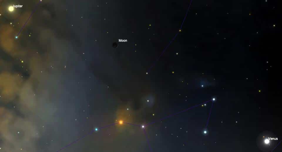 29 октября Венера будет на юго-западе примерно через час после заката
